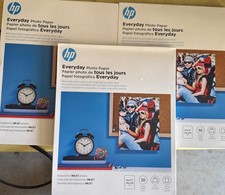 3 X HP Everyday Photo Paper Glossy 8-1/2 x 11 50 Sheets/Pack Q8723A NEW