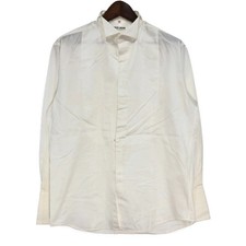 Giorgio Armani Men  s White Tuxedo Shirt 16 Collared Used 80s