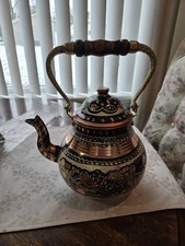 Vintage Copper Turkish TeaPot