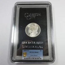 1884 CC CARSON CITY PCGS MS65 GSA Hoard Silver Morgan Dollar $1 US Coin #57719V