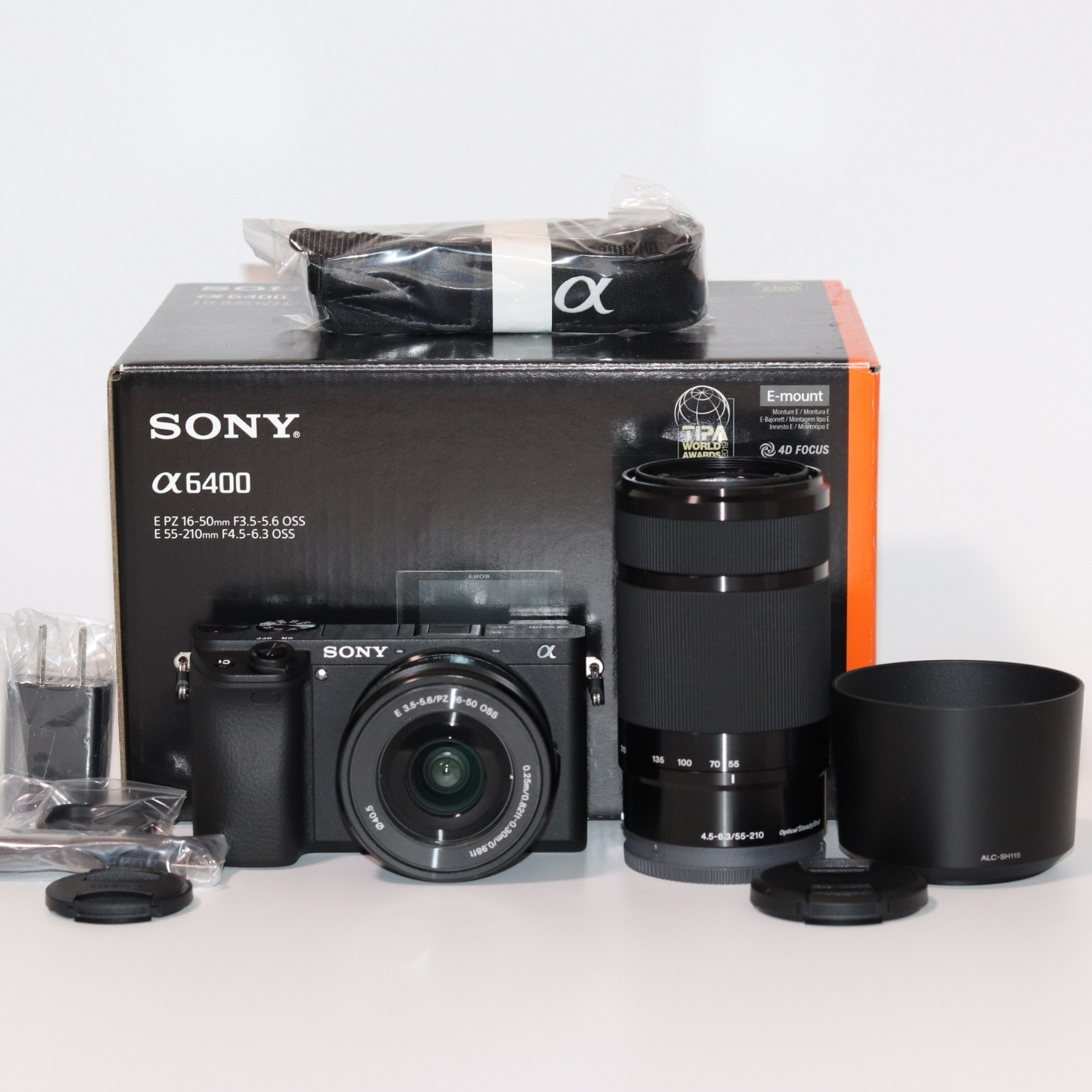 SONY a6400 ILCE-6400Y w/ SELP1650 SEL55210 (ShutterCount 70) [Top Mint] from JP