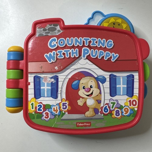 Fisher Price "Counting With Puppy"  Interactive Childrens Book w/Sounds & Lights