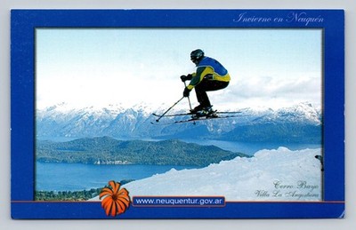 Cerro Bayo Skiing Postcard Winter Neuquén Patagonia Argentina