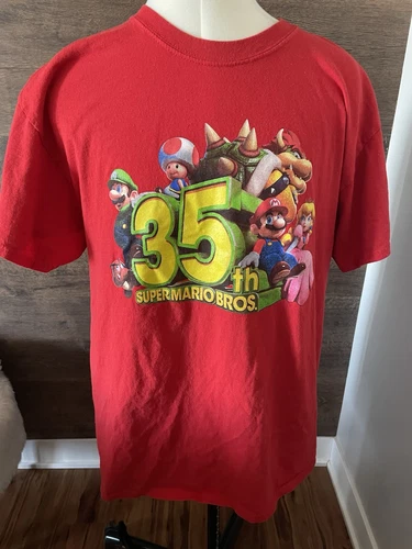 Gamestop Exclusive Super Mario Bros 35th Anniversary Nintendo Switch Shirt L