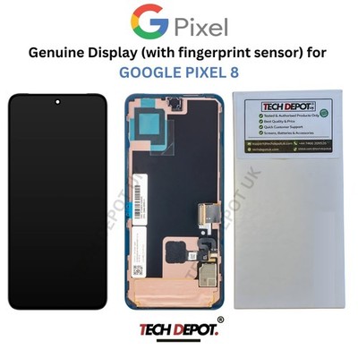 Original Original Google Pixel 8 LCD Bildschirm Ersatz - UK Ware