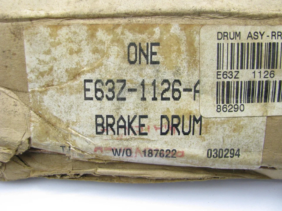 (2) New Genuine OEM Ford E63Z-1126-A REAR Brake Drums 87-94 Tempo Topaz AWD ONLY - Image 2 of 2
