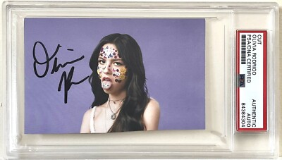 OLIVIA RODRIGO Authentic Signed Autographed Cut PSA/DNA SLABBED