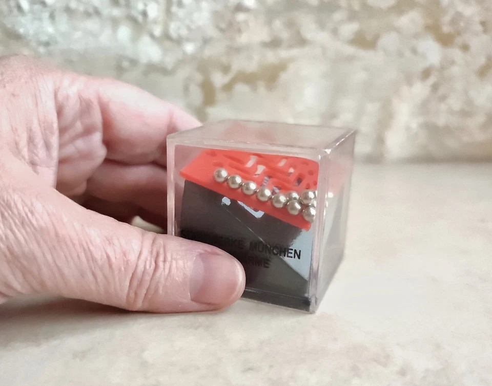 Rompecabezas de juego de manos alemán vintage, juegos de destreza vintage años 80 Foto 4 de 4