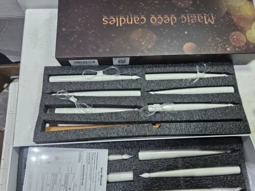 Flameless Candles with Magic Wand Remote, 6.6" Hanging Window 12 pack - Picture 9 of 13