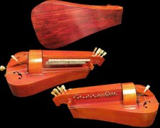 Hand Made 6 strings 24 keys Hurdy Gurdy,cocobolo Maple wood back