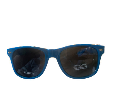 SUNGLASSES ADULT UNISEX NEON BLUE RETRO WAYFARER LOOK GREAT FOR PARTY  FAVORS