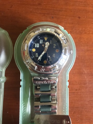OROLOGIO SWATCH SUBSTANCE YDS 405 G SCUBA IRONY 1999 CINTURINO IN METALLO |  eBay