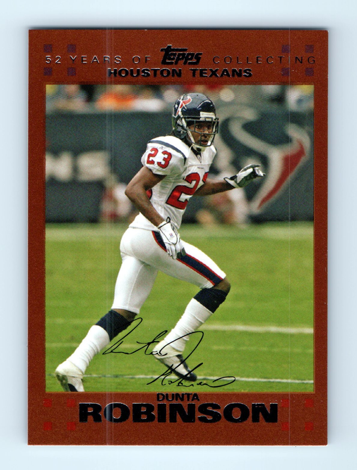 2007 Topps #235 Dunta Robinson Copper #/2007