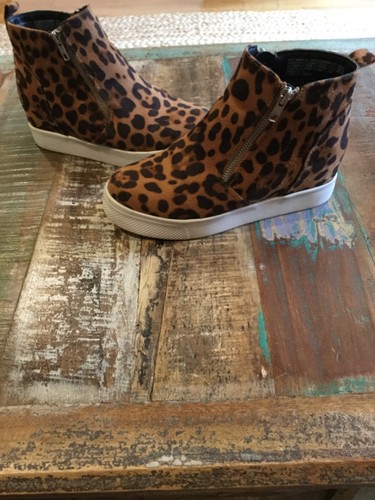 leopard sneaker bootie