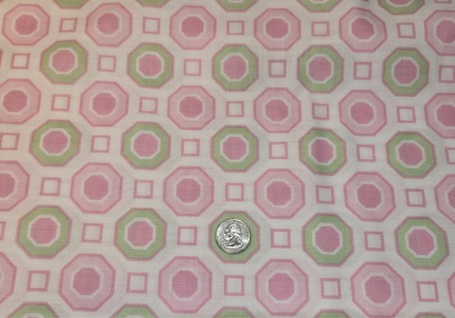 LITTLE HOUSE, Honeycomb Pink by Annette Tatum for Free Spirit Cotton Fabric FQ - Picture 5 of 6
