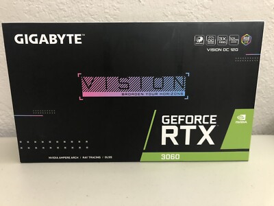GIGABYTE GeForce RTX 3060 Vision OC 12g Graphics Card 12gb for