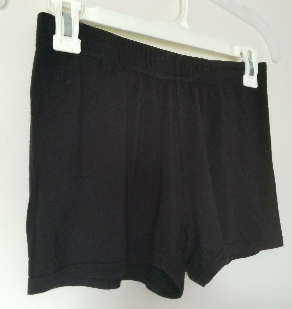 No Tag Solid Basic Black Elastic Waist Casual Sle… - image 3