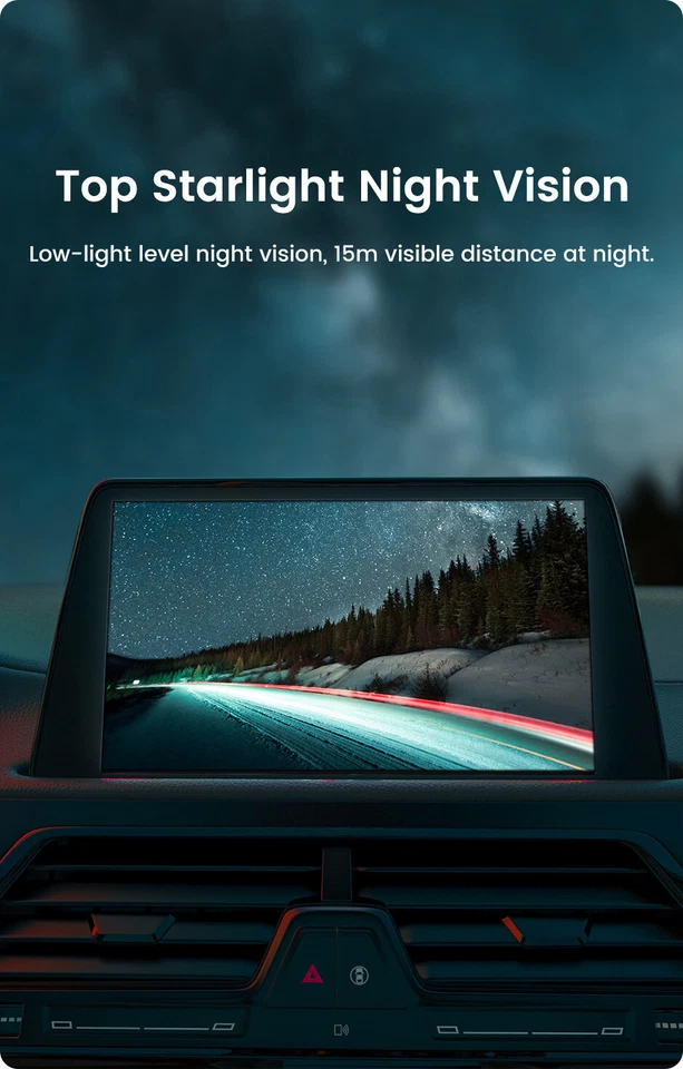 1080P Car Rear View Backup Reverse Fisheye Lens Camera Night Vision Waterproof - Изображение 2 из 4