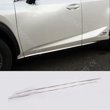 For Lexus NX 200t 300h 2015-2021 Chrome Steel Side Door Body Guard Molding Strip