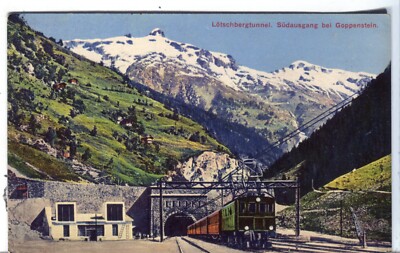 Switzerland Goppenstein Train Zug Lötschberg Tunnel Bern