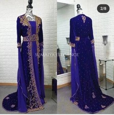 SALE!!! Long Stylish Fancy Moroccan Velvet Hand Beaded Kaftans Wedding Gowns SE