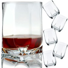 Verres à whisky KADAX, verres en verre, verres universels, 320 ml, 6 pièces
