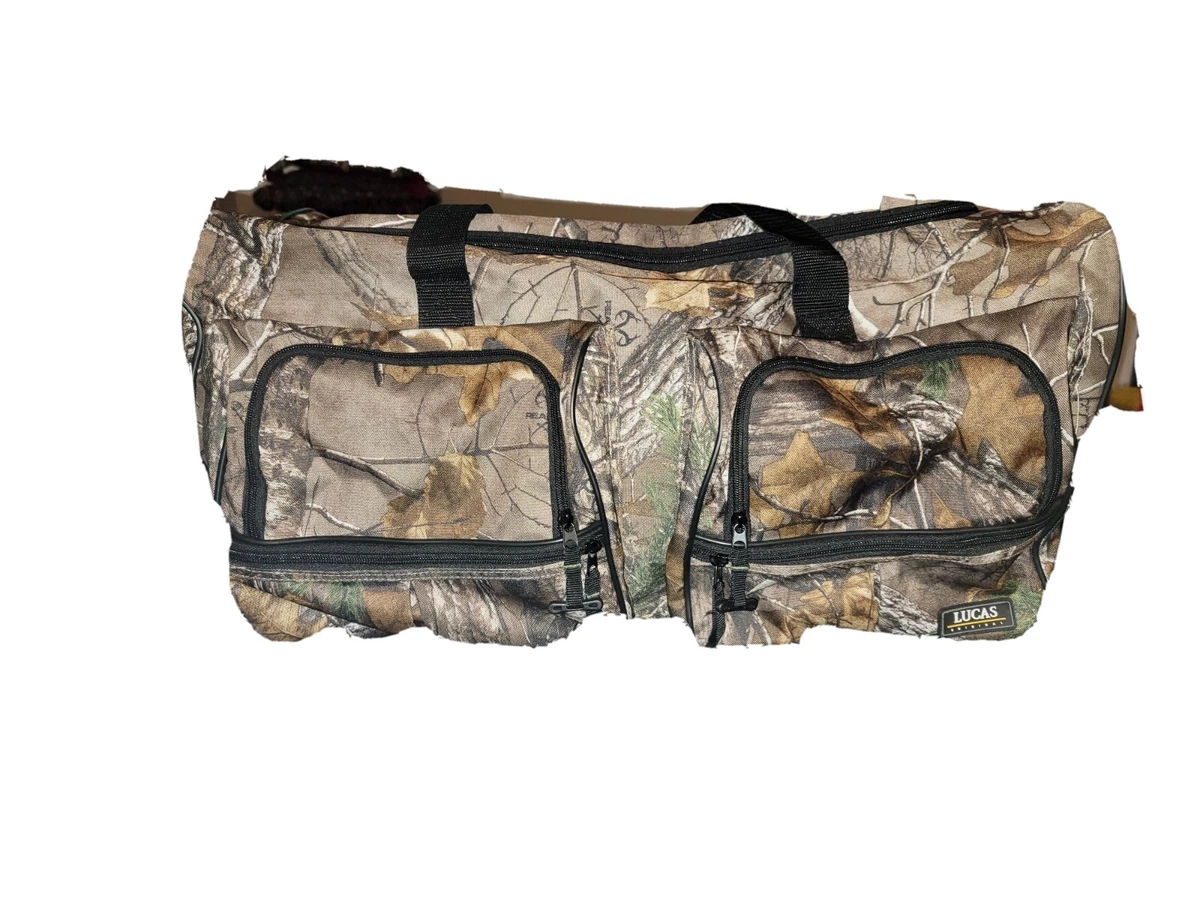 Large camo top duffle bag