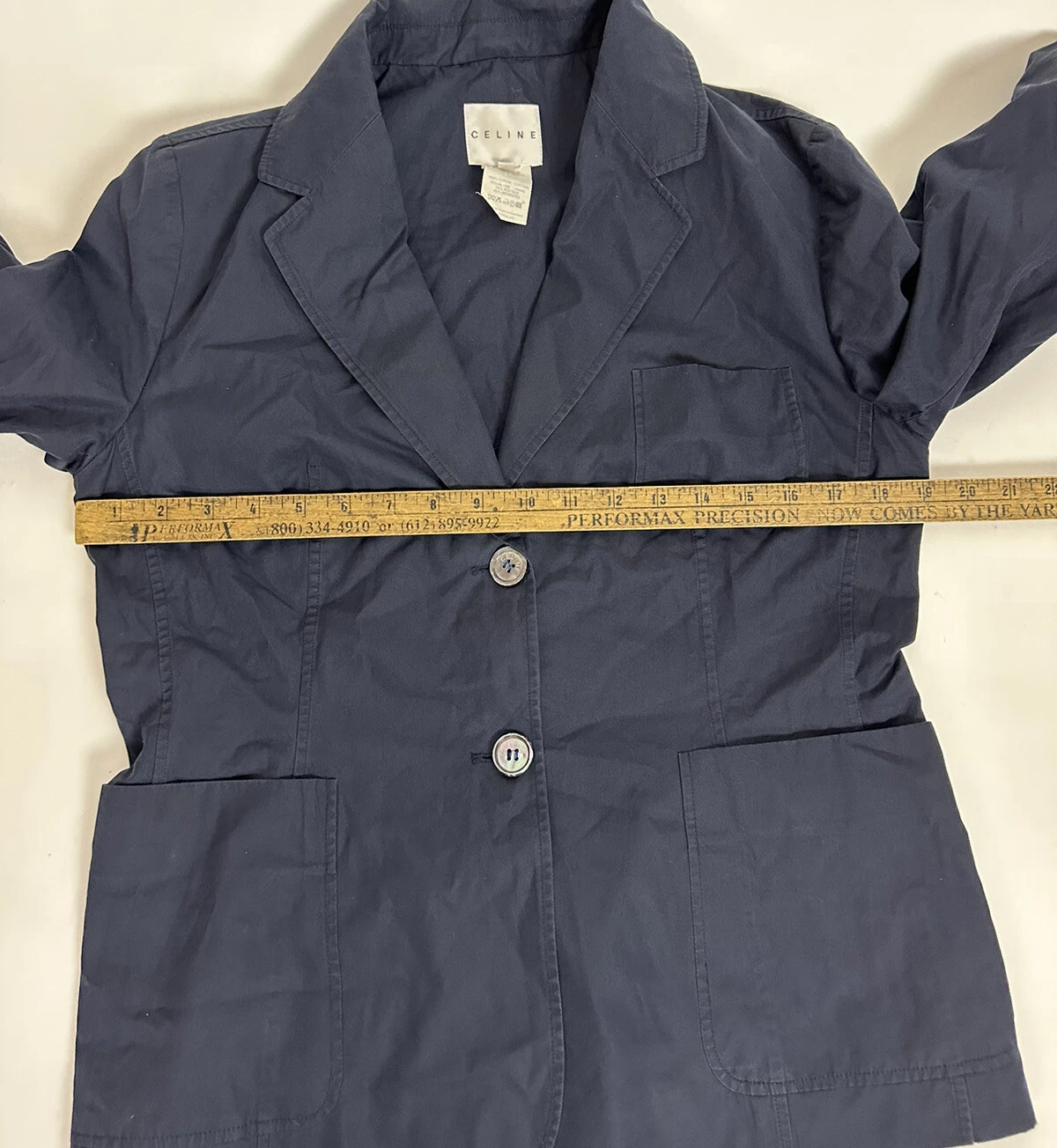 Giacca blazer donna Celine blu navy taglia EU 44