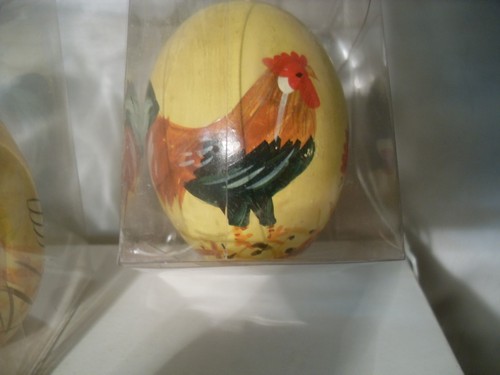 3 Gorgeous Vintage Made in The Republic of China Hand Painted Eggs - NIB #0722 - Picture 6 of 9