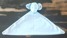 Carters Child of Mine Blue Elephant Security Blanket Rattle Lovey Stars