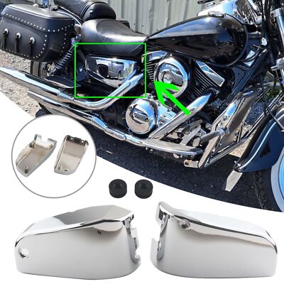 2x Batterie Seitenabdeckungen Abdeckung Für Kawasaki Vulcan VN1500 Nomad Chrom