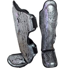Shin Guards Top King Boxing TKSGSS-02 Silver ...