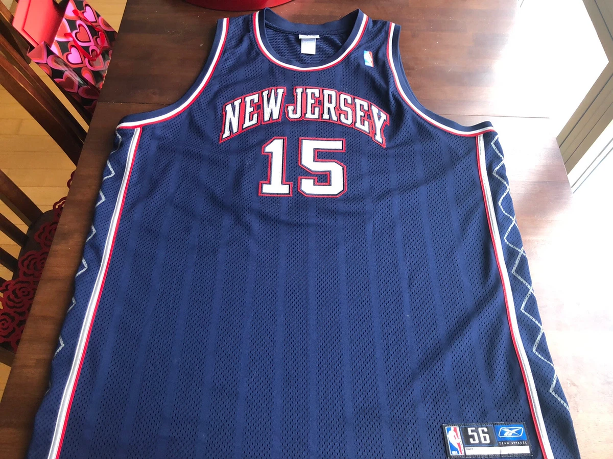 New Jersey Nets Vince Carter #15 Reebok Authentic Basketball Pro Cut Jersey 56