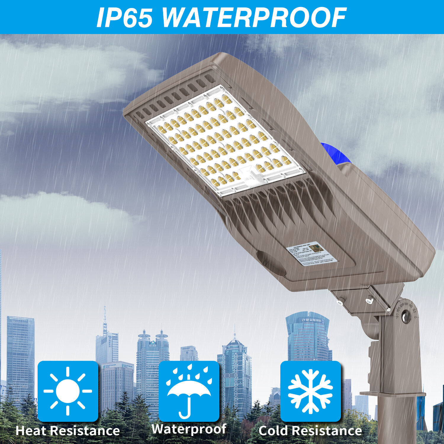 LED Street Area Light 200W Dusk to Dawn Shoebox Outdoor Parking Lot Pole Lights