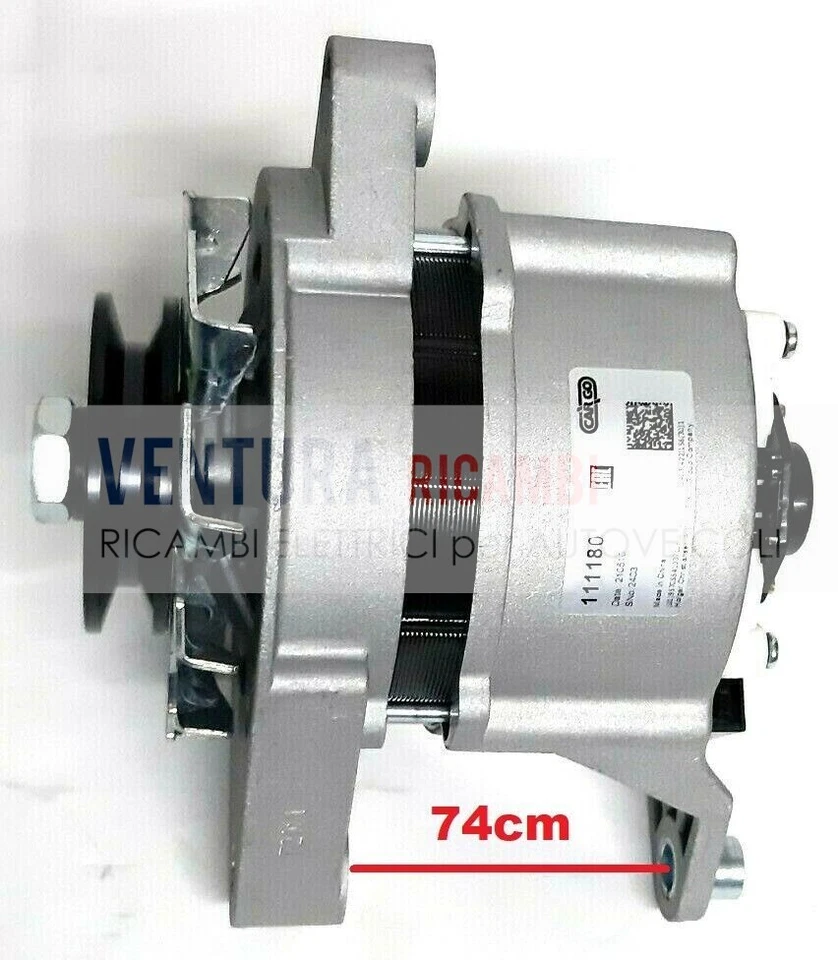 ALTERNATORE TRATTORE FIAT 500-540 NEW HOLLAND SAME BOSCH ISKRA MARELLI 14V 33A - Immagine 3 di 4