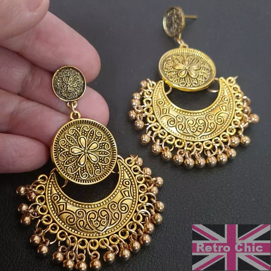 Old fashion gold best sale earrings