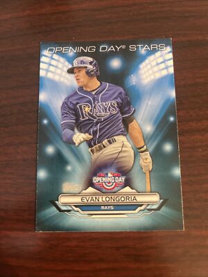 2016 Topps Opening Day Stars Evan Longoria #ODS-19 Insert Tampa Bay Rays