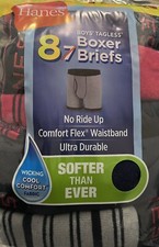 Hanes BOYS' TAGLESS  Boxer Briefs 8 per pkg XLarge 18-20