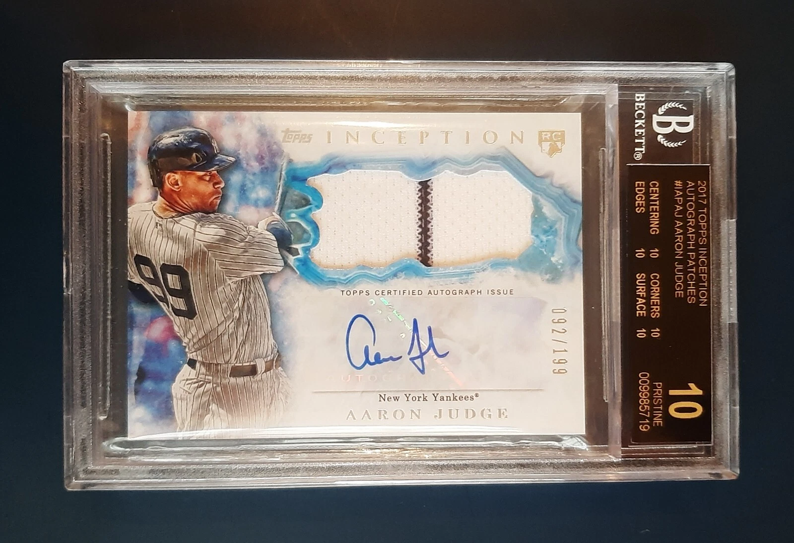 Aaron Judge auto 2015 直筆サイン Inception Aaron Judge auto 2015 直筆サイン Inception