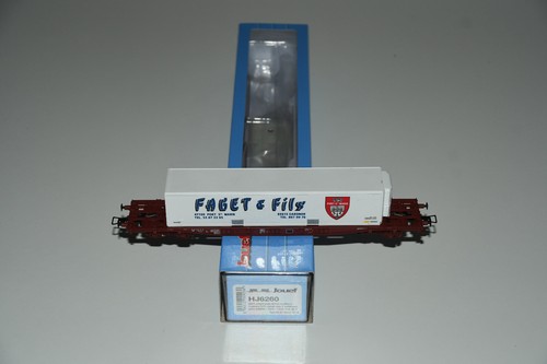 Jouef HJ 6260 Containerwagen wagon porte-conteneurs SNCF FAGET Ep. V OVP TOP | Zustand: Gebraucht