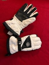 SCOTT Snowboarding Ski Gloves Size Medium White/Black Kids