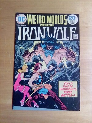 WEIRD WORLDS #10 Iron Wolf (1974) DC Comics fantasy See Back Cover 