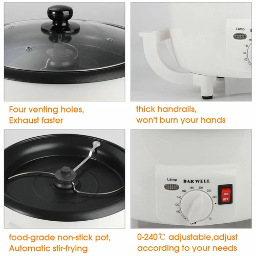 Máquina tostadora de café doméstica tostadora eléctrica de granos de café para cafetería - Imagen 13 de 15