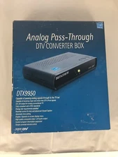 Digital Stream DTX9950 Analog DTV Converter Box Pass-Through w/ Remote