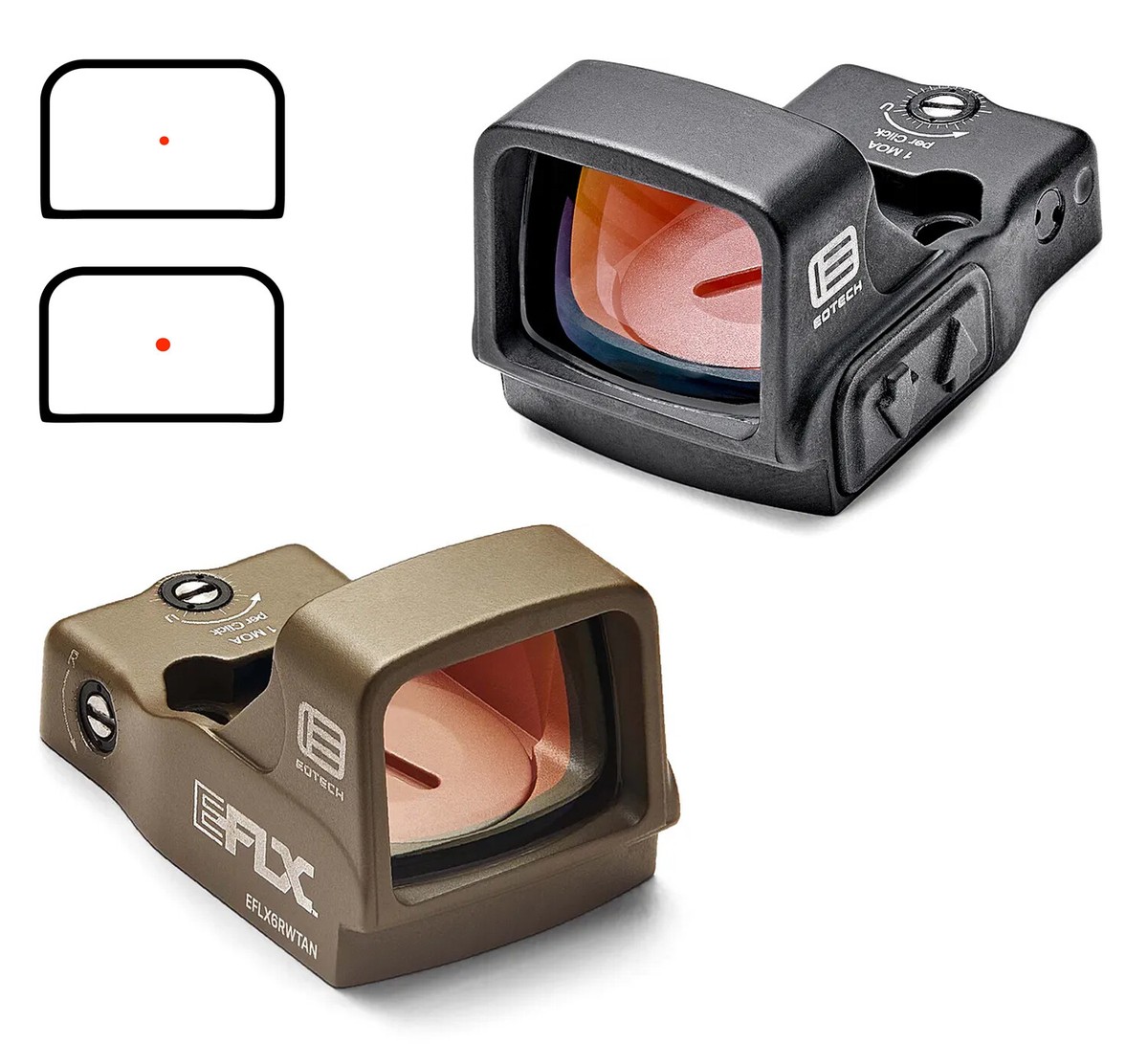 EOTech EFLX Mini Reflex Sight Red Dot 3 or 6 MOA Dot in