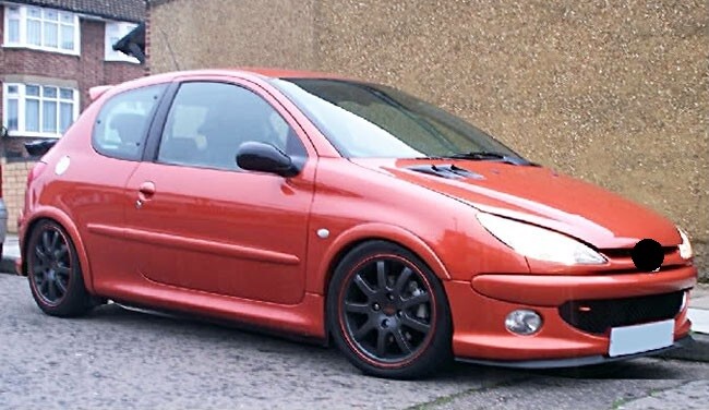 Peugeot 206 Cup Front Spoiler Lip Apron Attachment