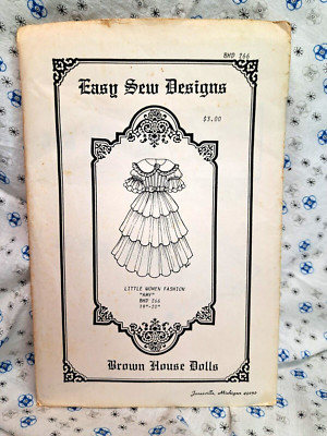 VINTAGE 1986 Brown House Dolls Pattern BHD 266 Little Women Amy 19'' to 20'' Doll