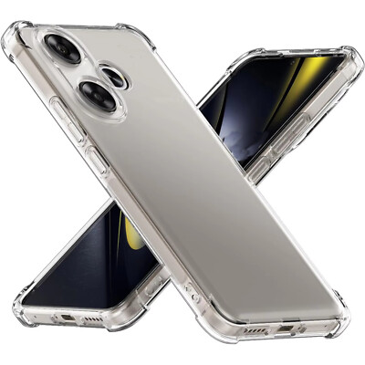 Shockproof TPU Case for Xiaomi Poco F6 Pro M6 X6 X7 Protective Cover Clear Phone