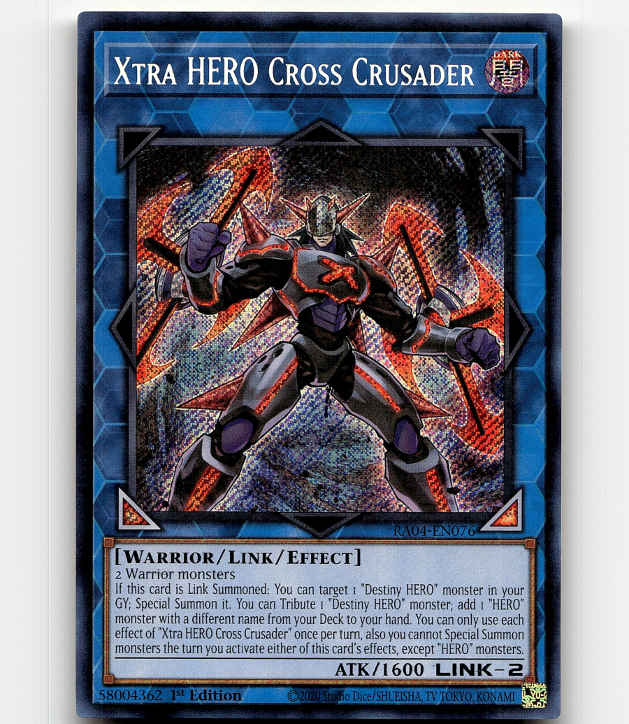 ヒーロークロス　アンディ　バスター　hero cross Yugioh Xtra HERO Cross Crusader (Secret Rare) - Quarter Century