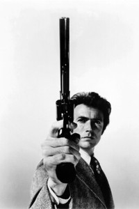 Clint Eastwood Dirty Harry Pointing Gun B&W 24X18 Poster ...